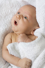 newborn after bath