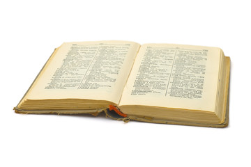 Obraz premium Opened retro book