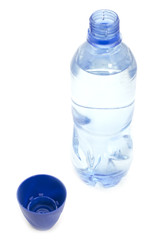 Open plastic bottle