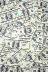 US one hundred dollar bills background