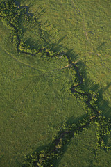 View down onto Masai Mara