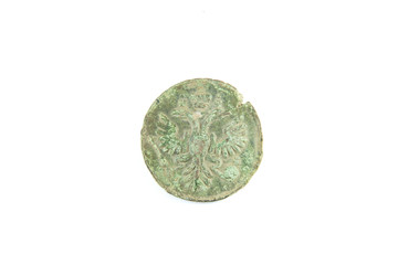 Russian cooper coin of XVII century