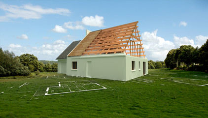Obraz premium Maison construction 04