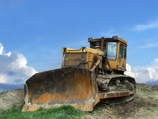 Fototapeta premium Bulldozer