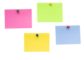 colored empty notes