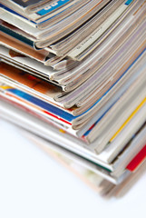 Bunch of used magazines