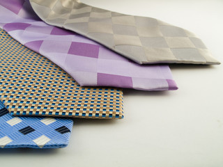 Close Up Neck Ties Showing Pattern