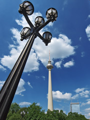 Fototapeta na wymiar berlin skyline, fernsehturm