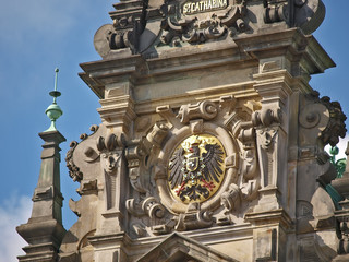hamburger rathaus, schmuck, adler