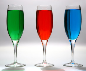 three color cocktail