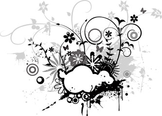 flower vector ornaments