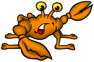 Small Crab - cartoon illustration