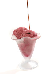 pink ice cream filled chocolate