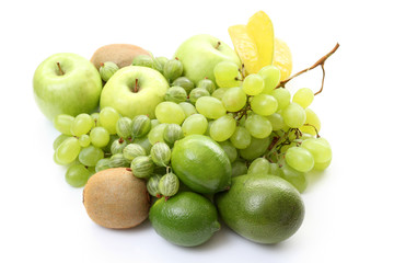 various green fruits