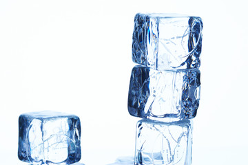 stacked ice cubes