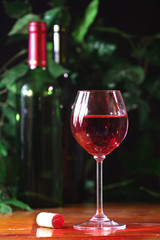 Wine composition, pink drink