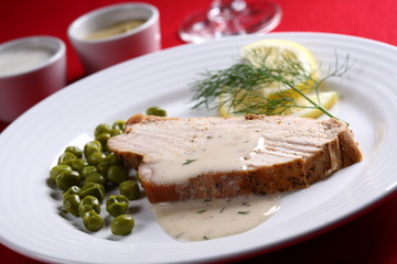 Roasted turkey with dressing