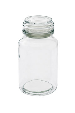 Empty Glass Jar With Lid