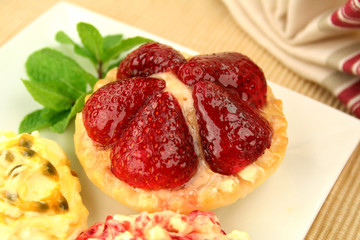 Strawberry Custard Tart