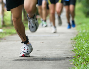 Fototapeta premium Running Feet