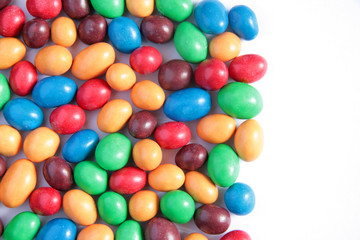Fototapeta na wymiar Colorful candy background with copy space