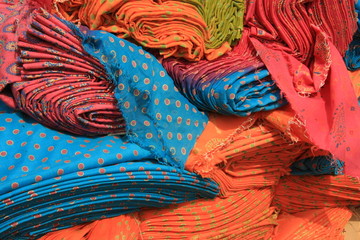rajasthan, soie et coton