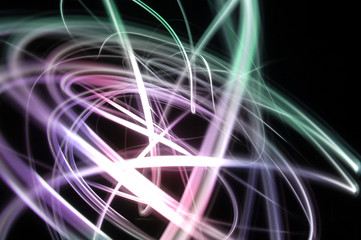light painting multicolore