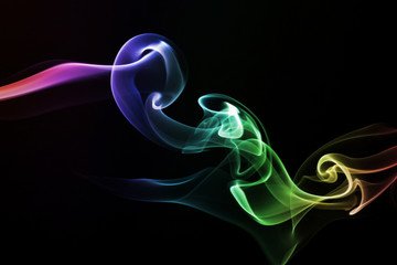 Streams of a smoke colour