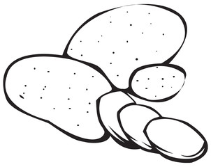 Vegetables series: potatoes