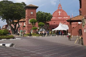 Melaka historical square - obrazy, fototapety, plakaty