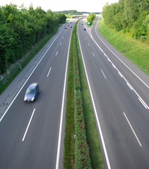 Naklejka premium Langue de bitume - autoroute