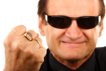 Fototapeta premium Men Showing fist