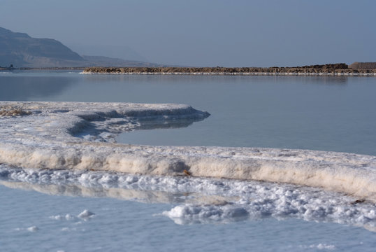 Salt in the Dead Sea, Israel