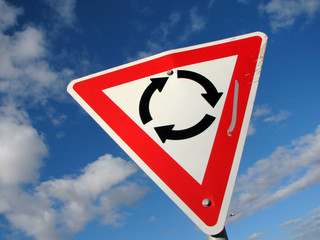 Roundabout Sign
