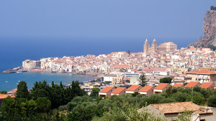 Bord mer à Cefalu, Sicile