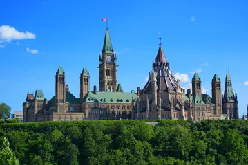 Küchenrückwand glas motiv Parlamentsgebäude der kanadischen Regierung © Derek R. Audette