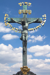 Christ on the Cross, Charles Bridge, Prague 01