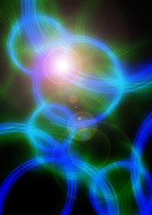 abstrakte Grafik aus Kreisen