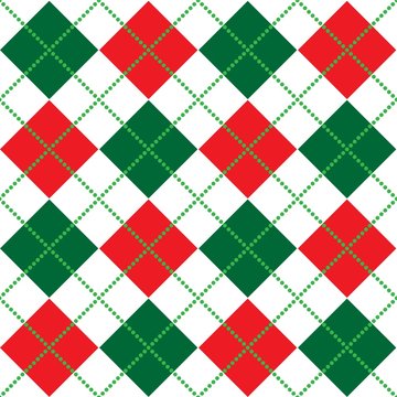 Christmas Argyle Pattern
