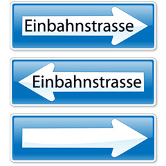 Einbahnstrasse - Schild