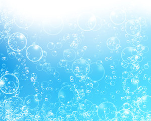 Background formed by bubbles