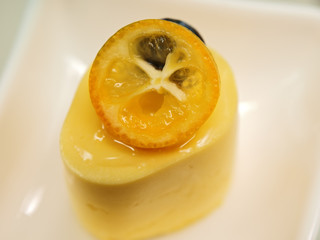 kumquat vanille dessert