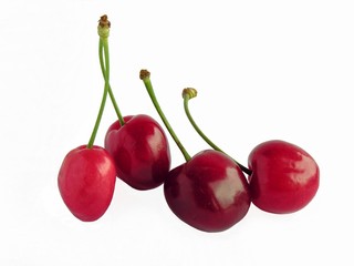 red sweet cherries