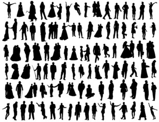 people silhouettes