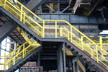 Treppe im Stahltwerk in Bernburg