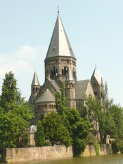 Fototapeta na wymiar Temple neuf in Metz , France