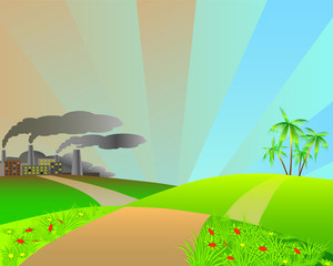 Nature and industry.