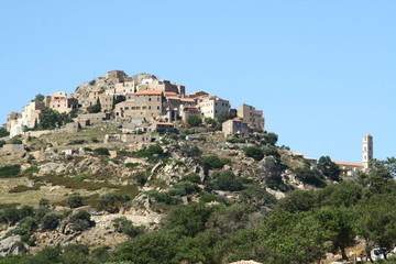 Fototapeta na wymiar Corse Calvi Korsyka Côte Antoniego Balagne Mediterranean