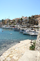 Fototapeta na wymiar Corse Calvi Corsica Cote Port Balagne Mediterranean