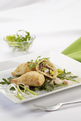 Champignon and Chicken Ham Pasties